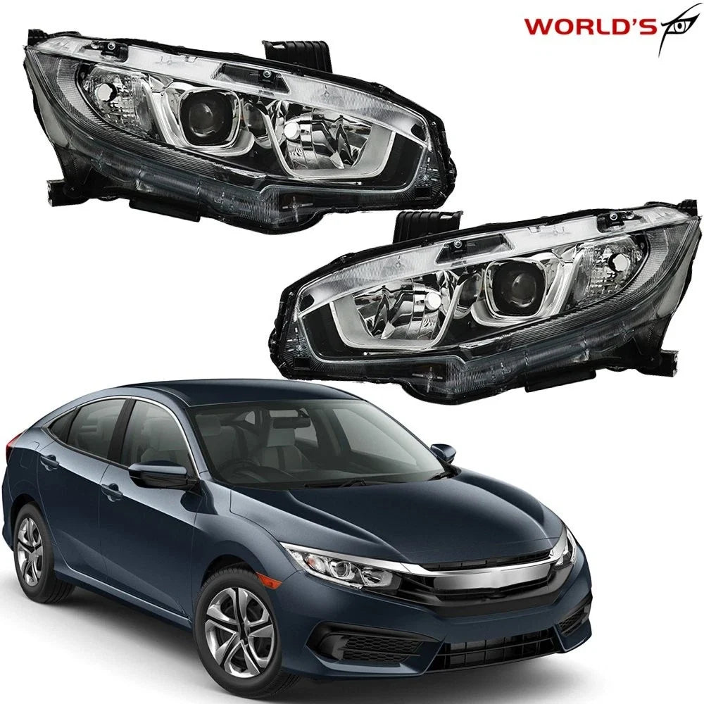 Halogen Headlight with LED DRL for Honda Civic (2016–2020)