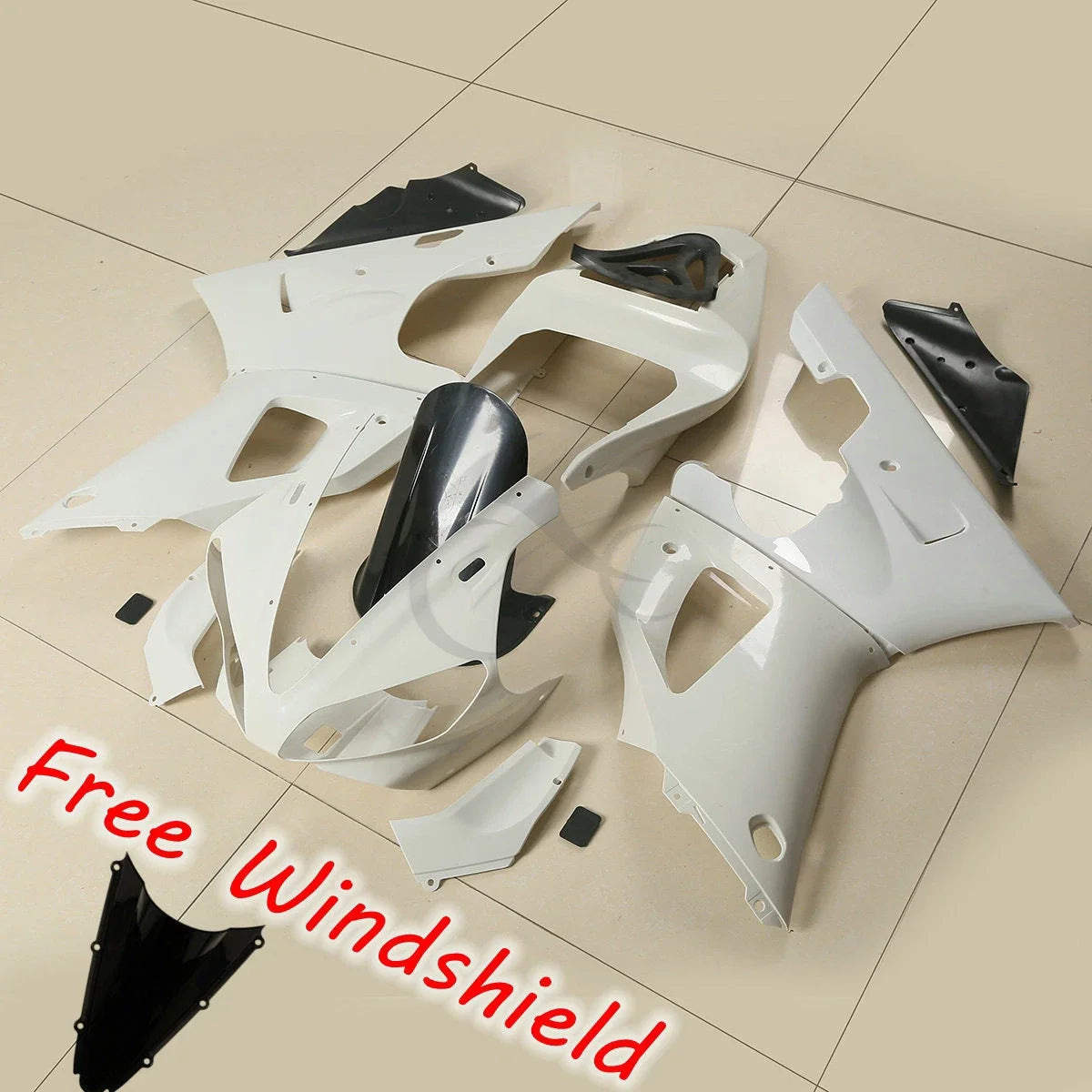 Set of Unpainted Injection Fairings for Yamaha YZF R1 (2000–2001)