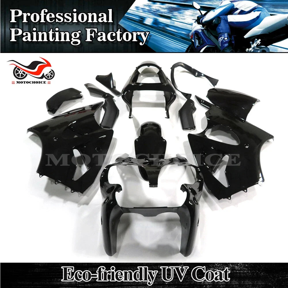 Gloss Black ABS Fairing Kit for Kawasaki Ninja ZX-6R (2000–2002)