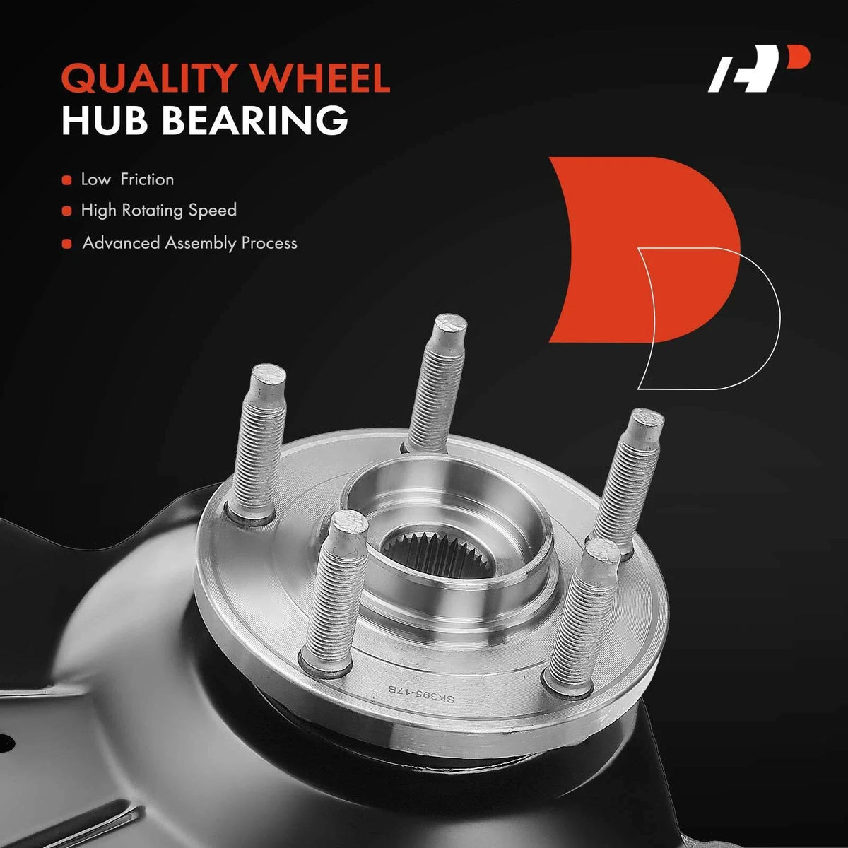 Front Hub Bearing & Steering Knuckle Assembly for Ford Edge (2011-2014)