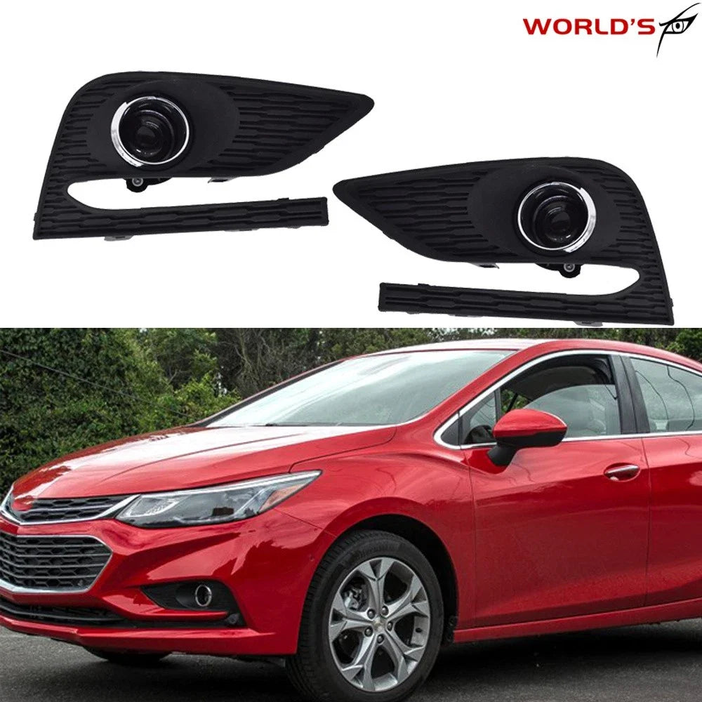 Set of 2 Bumper Fog Lights for Chevy Cruze (2016–2018)