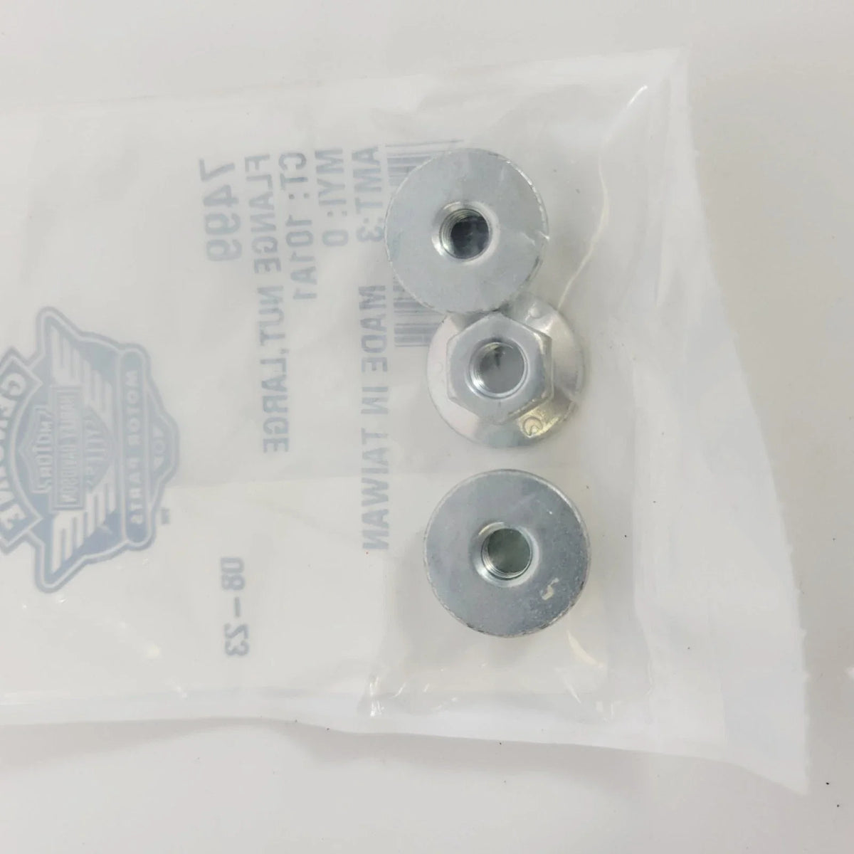 Large Flange Nut Pack of 3 for Harley-Davidson (OEM 7499)
