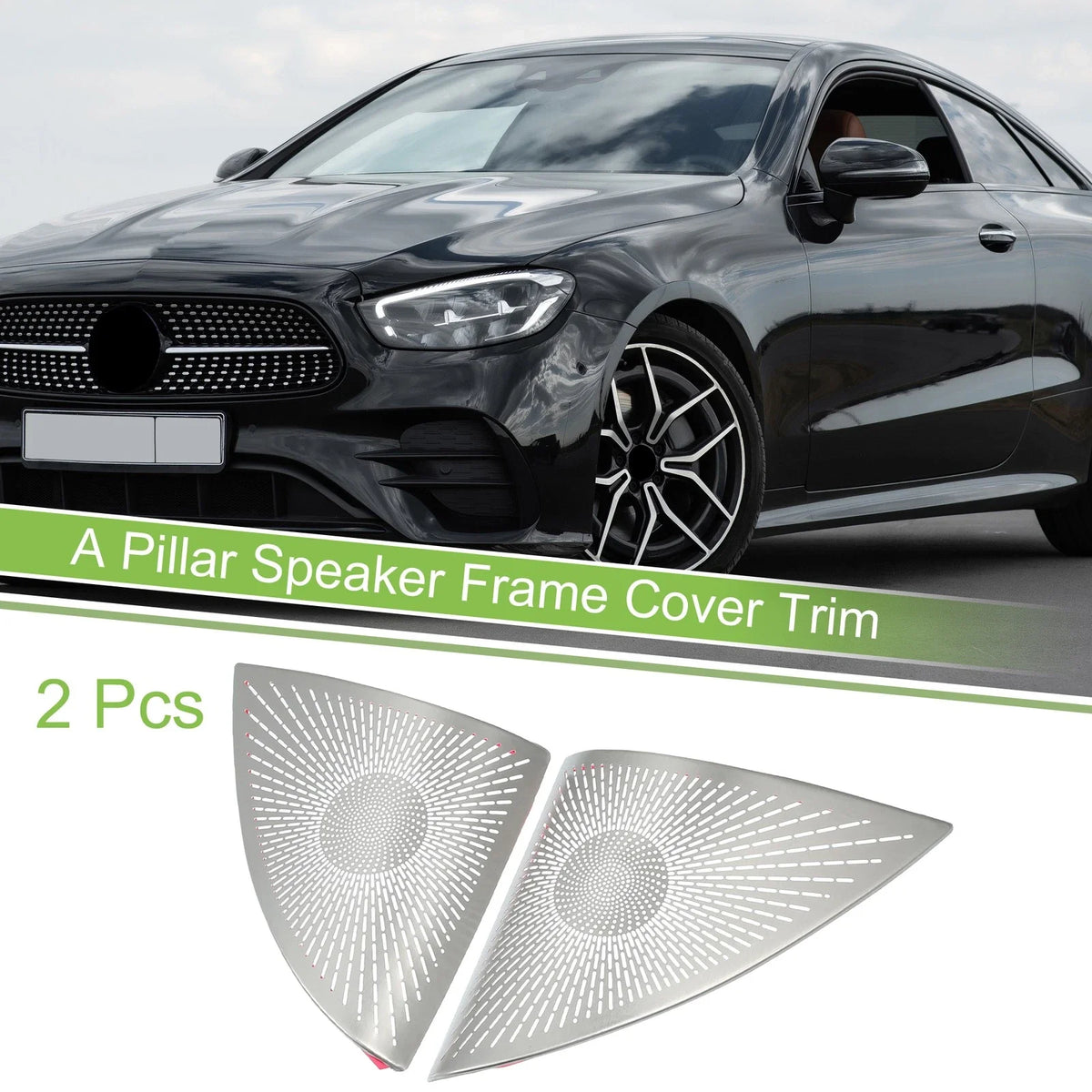 2pcs A Pillar Speaker Frame Cover Trim for Mercedes Benz E-Class (2016–2021)
