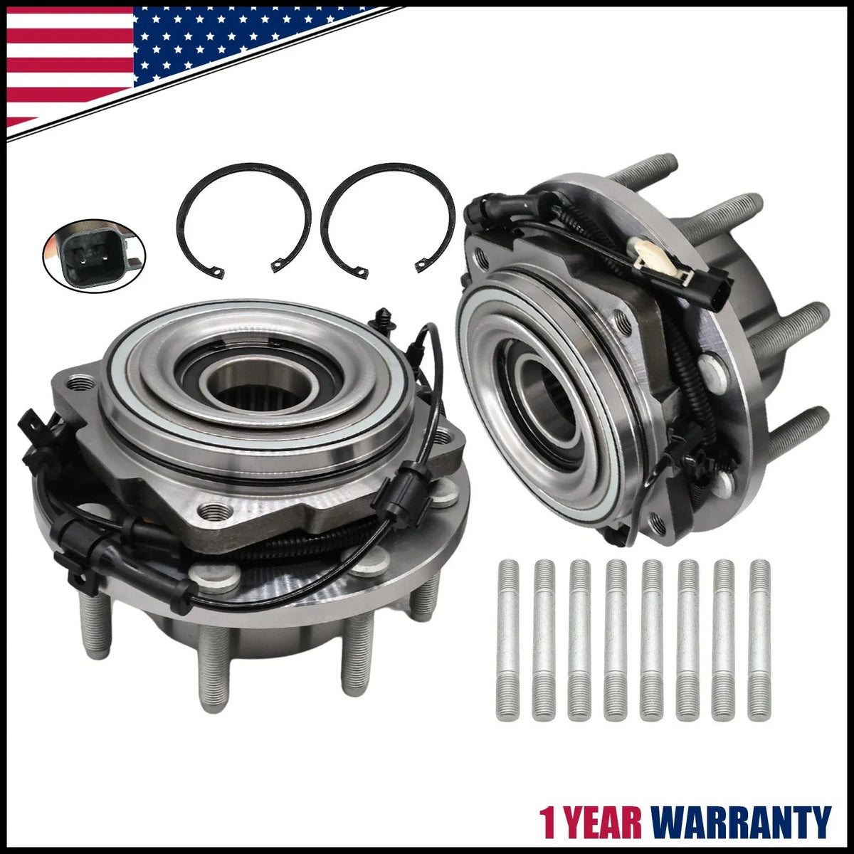 Front Hub Bearing Pair for Ford F-250/F-350 Super Duty 2011-2016
