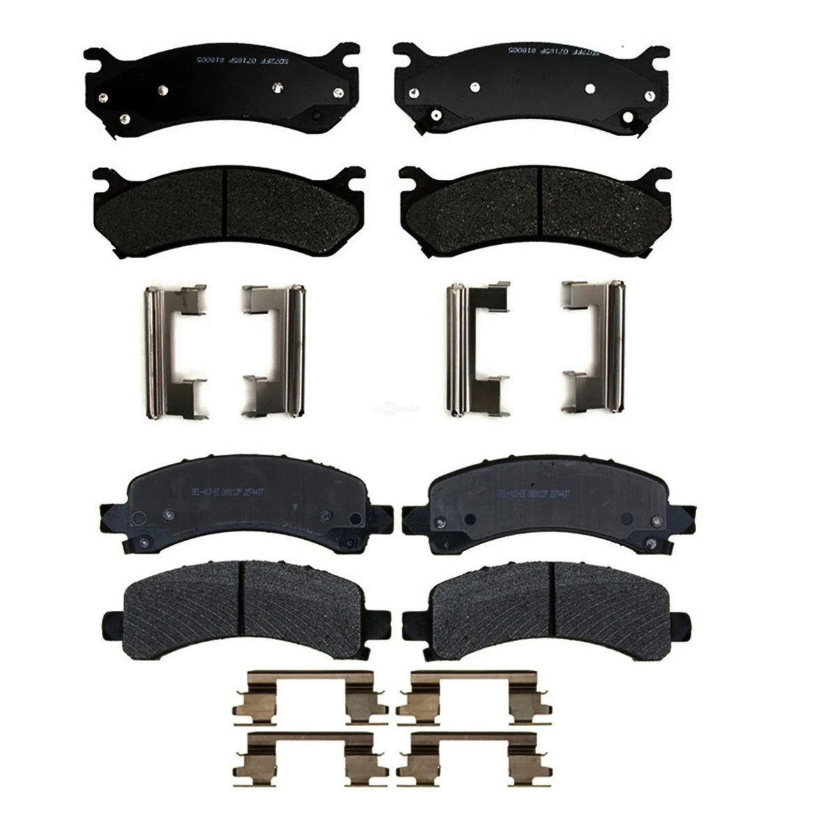 Set of 4 Semi-Metallic Brake Pads for Chevy GMC (7300lb GVW)