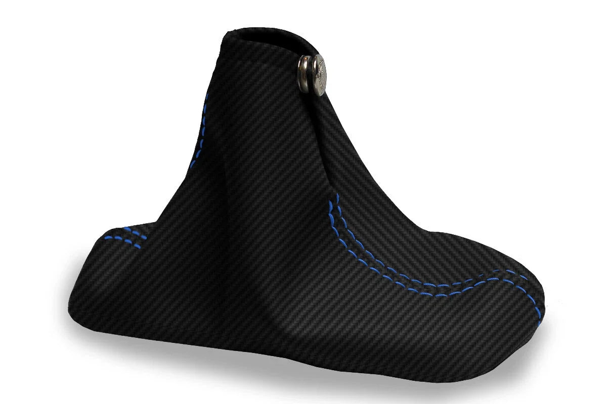 Manual Shift Boot Cover for Chevrolet Cavalier (2000–2005) Carbon Fiber Blue Stitch