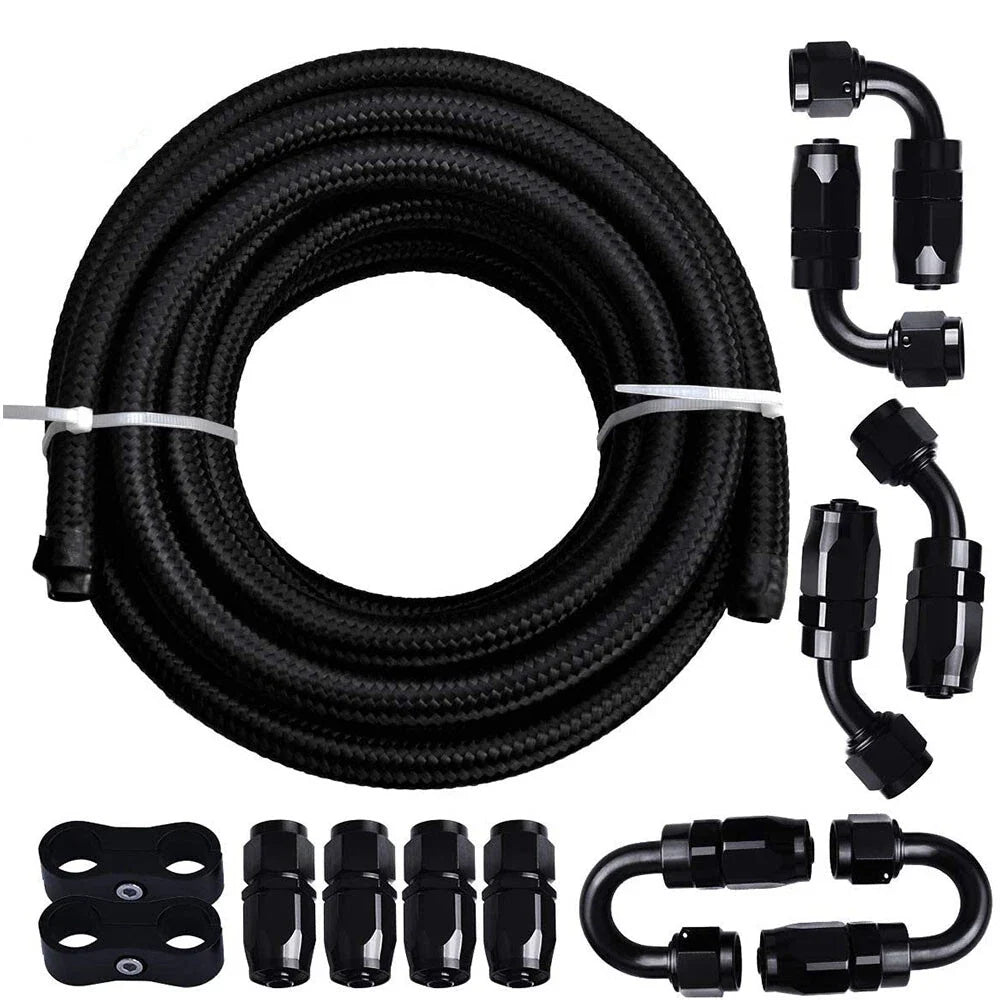 Braided Fuel Line Kit for Universal Vehicles (10FT, AN8)