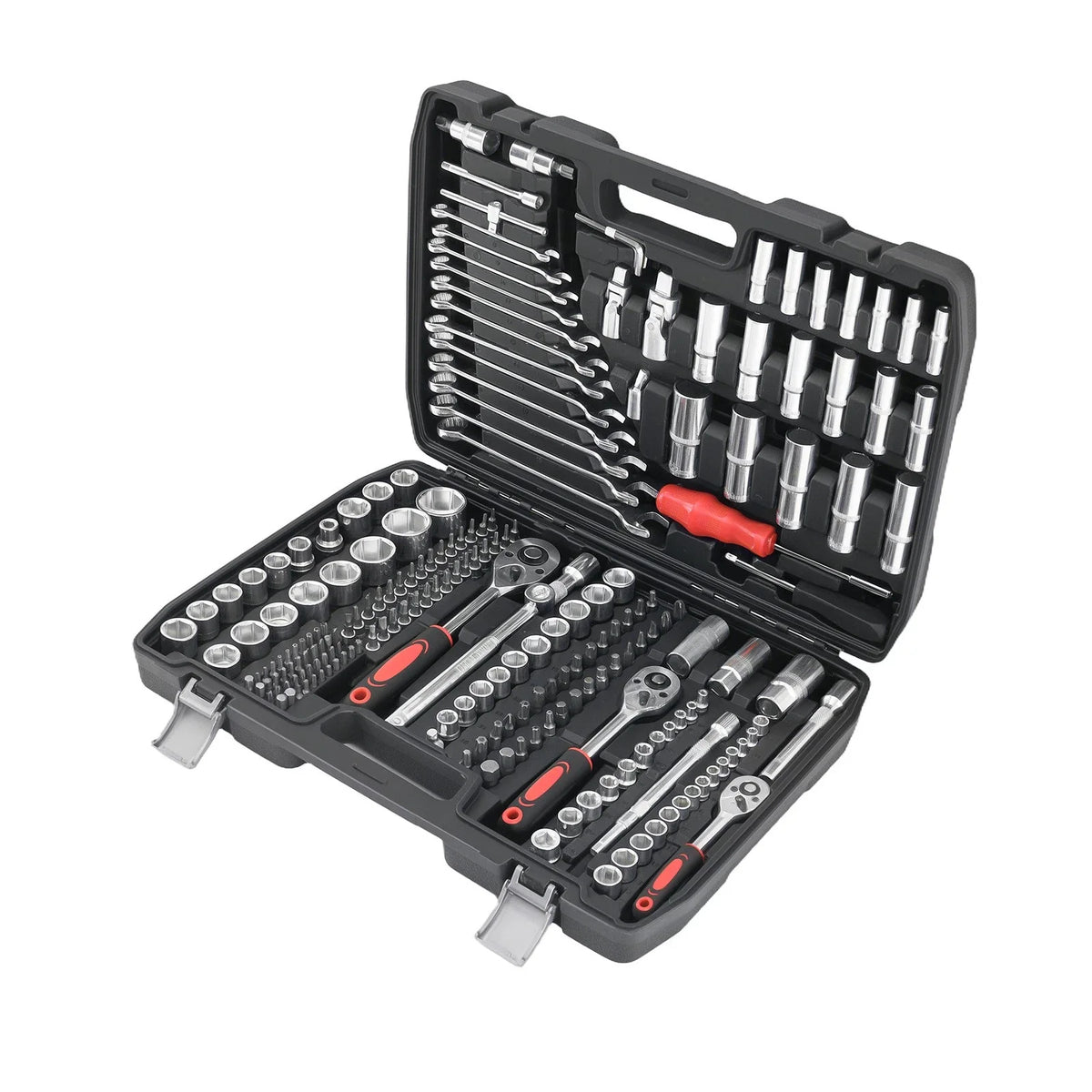 Professional Socket Set Ratchet Wrench Tool Kit with Storage for All Makes (216PC)
