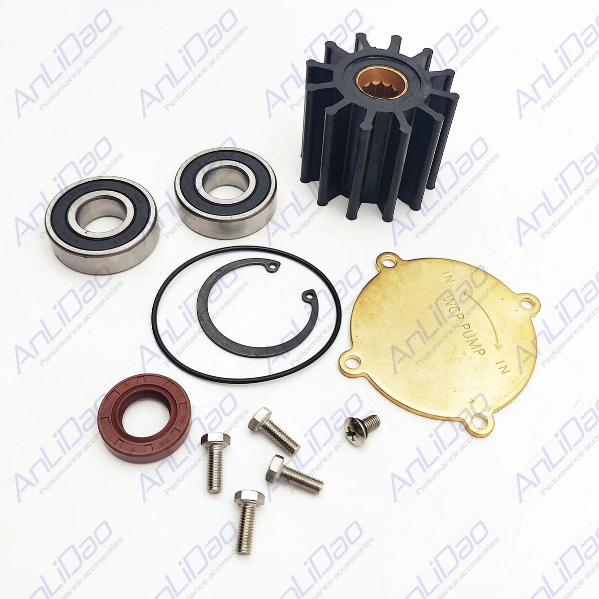 Jabsco Sea Water Pump Repair Kit for Volvo (3860703, 856513, 50410-1201)