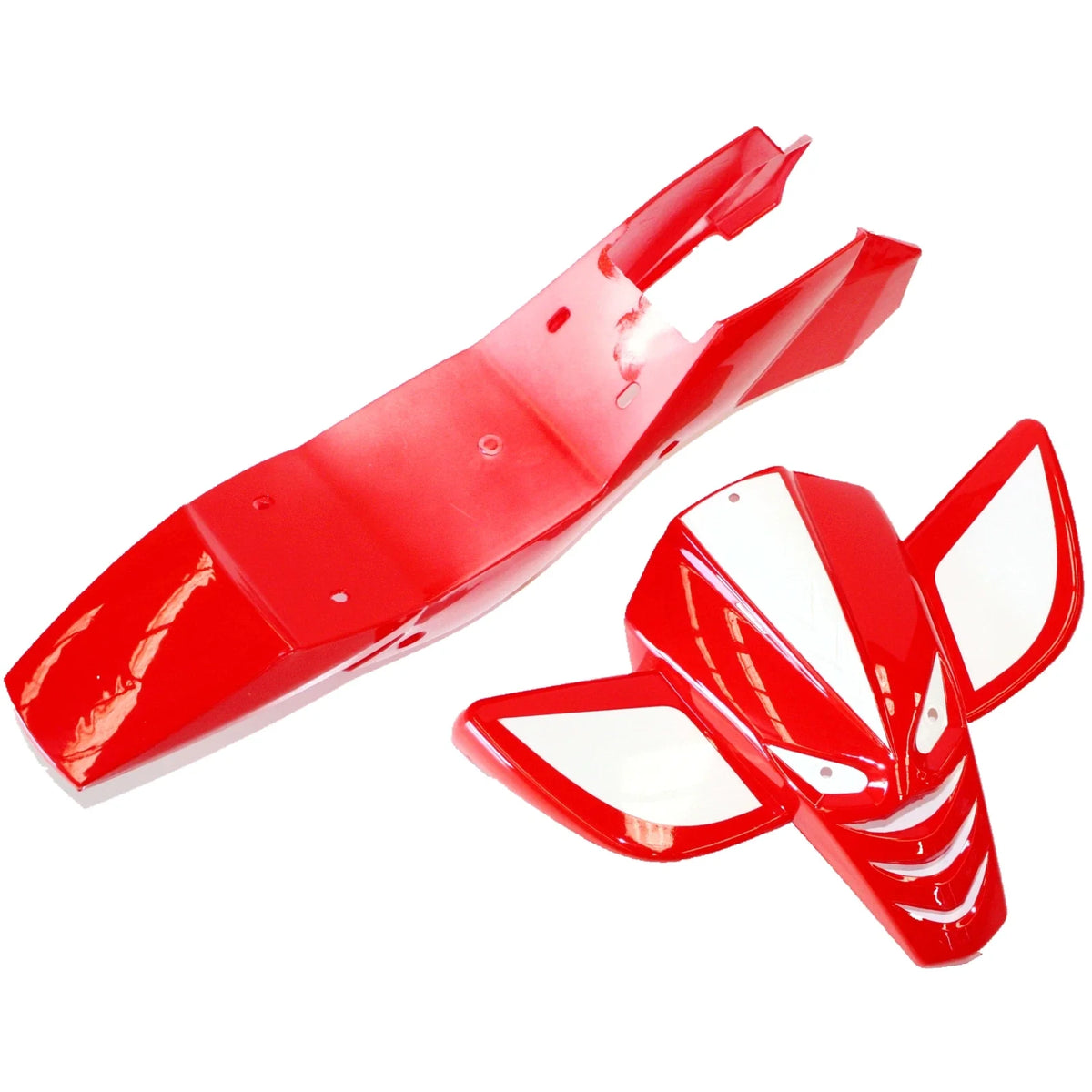 Red Plastic Fairing Fuel Tank Seat Mud Guard for 49cc Quad Dirt Bike ATV (2000–2023)
