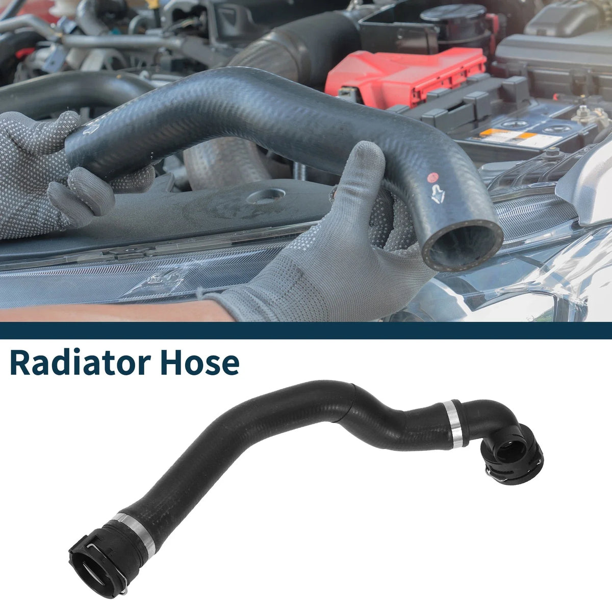 Upper Radiator Hose for Volkswagen Touareg 3.0L (2004–2010) No. 7P0122051H