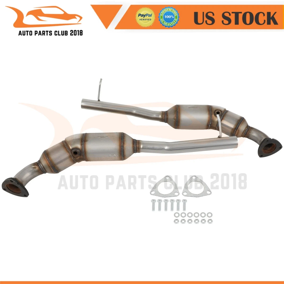 Pair of Catalytic Converters for 5.0L Range Rover (2010–2012)
