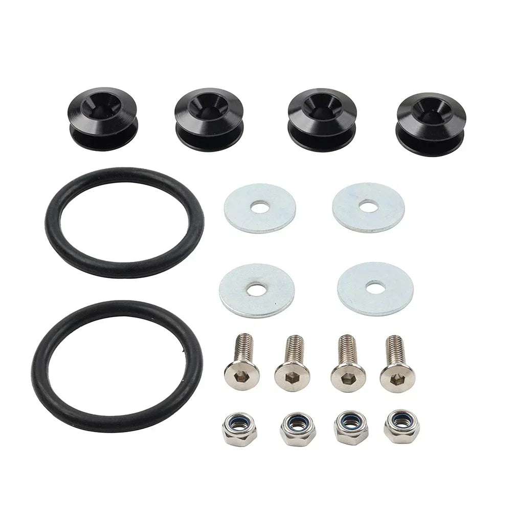 Set of 4 Black Quick Release Clips for Trunk Hatch Lid