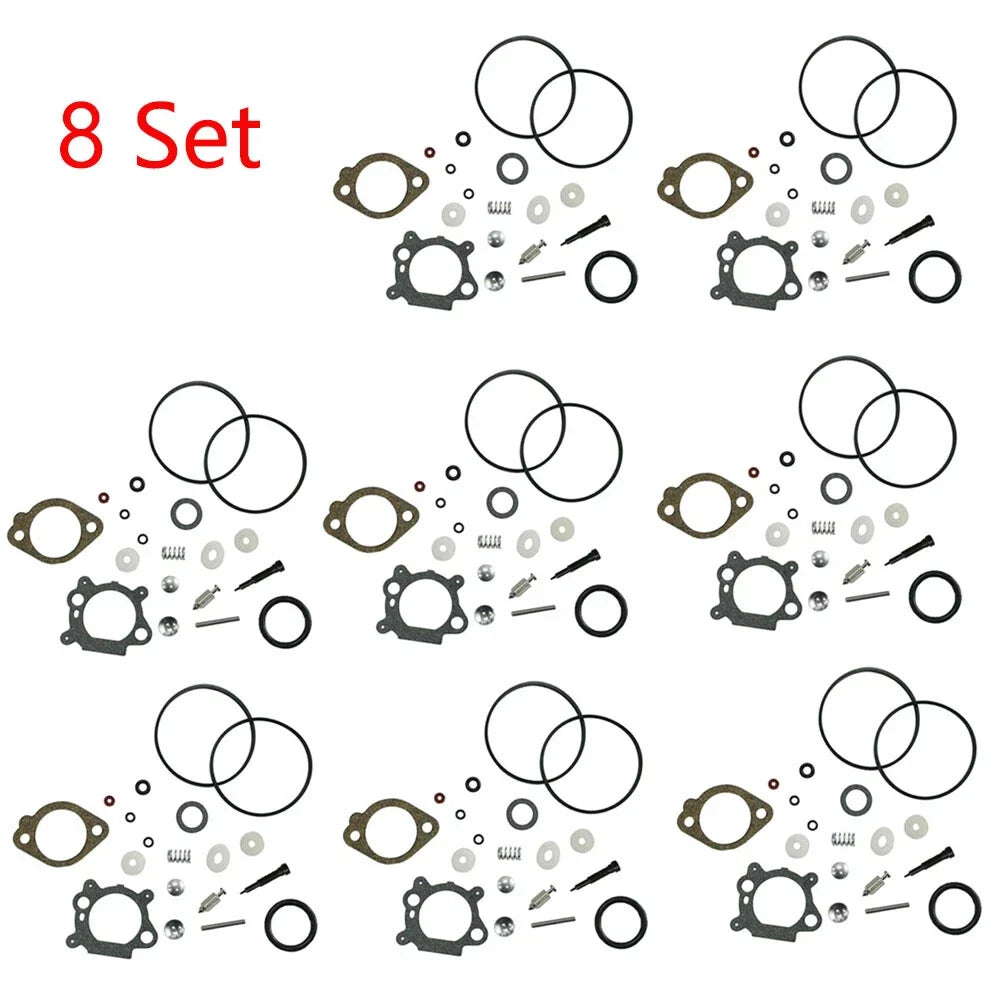 8-Piece Carburetor Gasket Kit for B&S Lawn Mowers (492495, 493762, 498260)