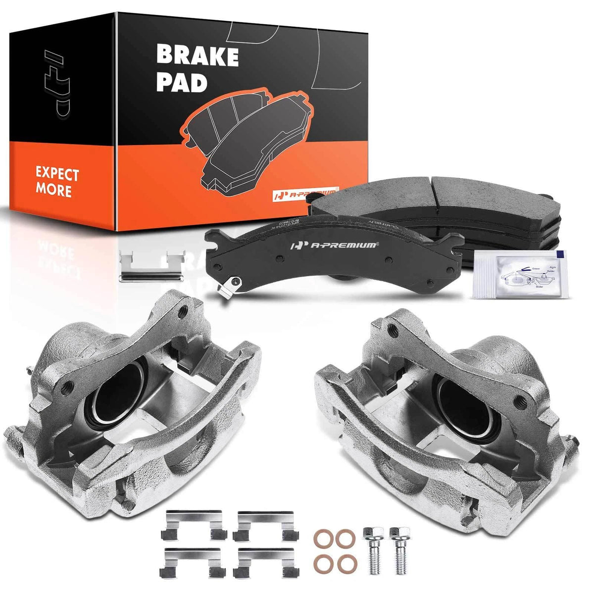 6x Front Brake Calipers and Pads for Cadillac DeVille (2000–2005)