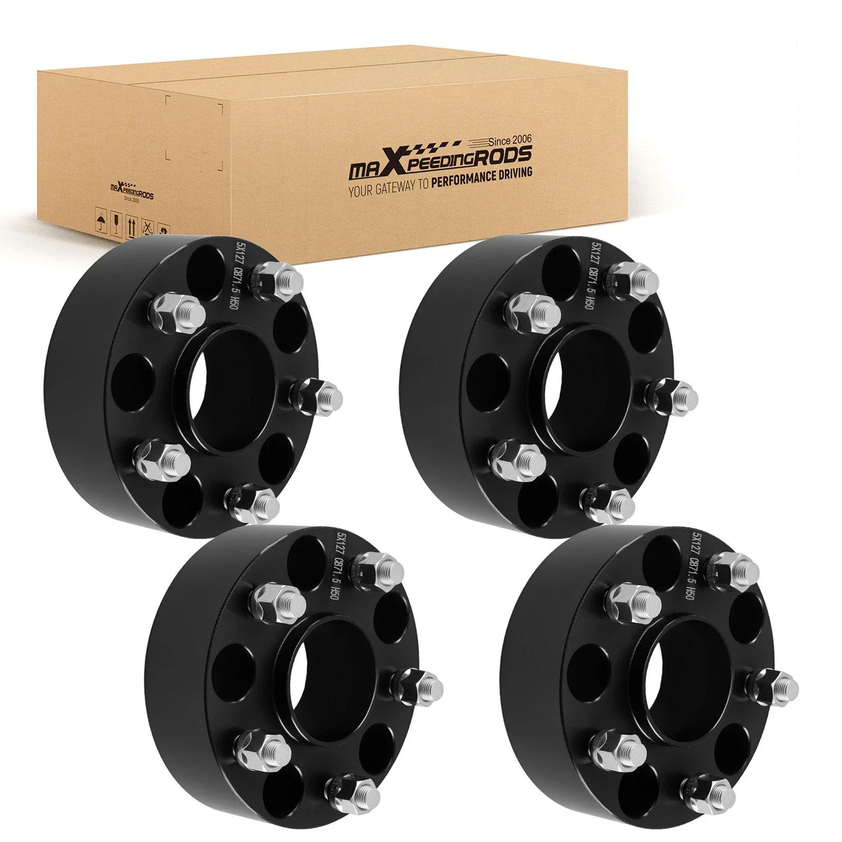 Hubcentric Wheel Spacers 2" Set of 4 for Jeep JK JKU Wrangler 2007-2018