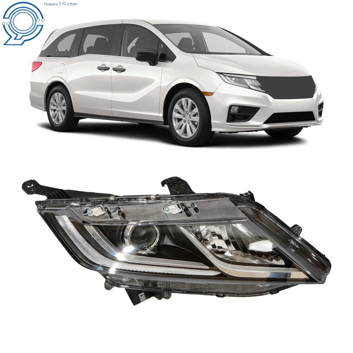 Halogen Headlights for Honda Odyssey (2018–2020) Right Side