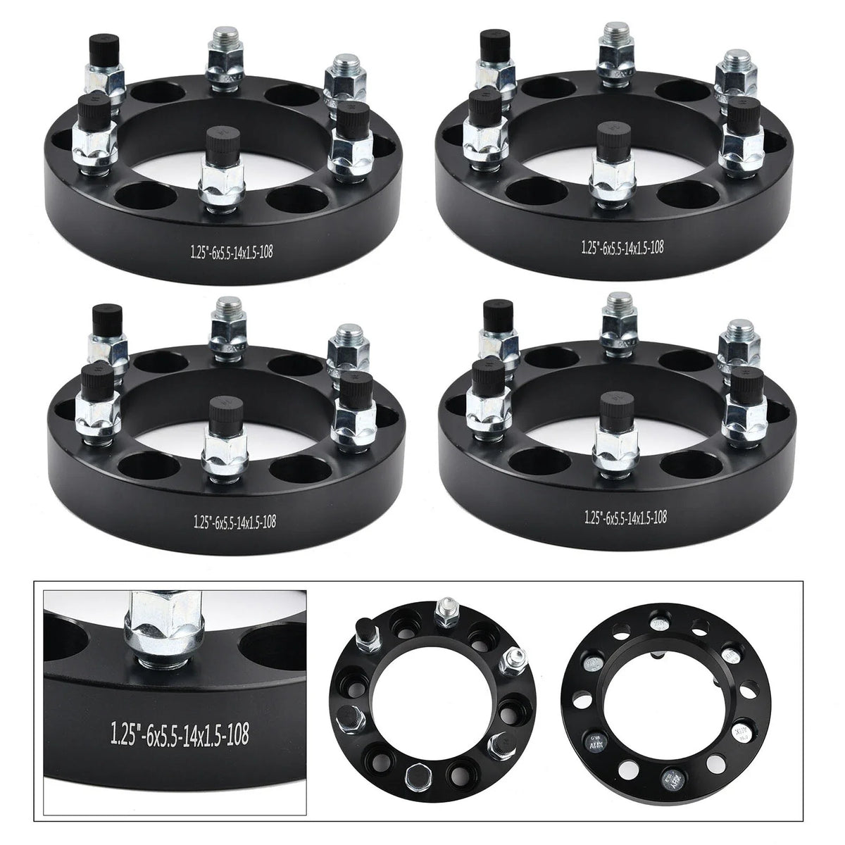 4Pcs 1.25" Wheel Spacers for Chevy Silverado GMC Sierra 1500 2007-2023