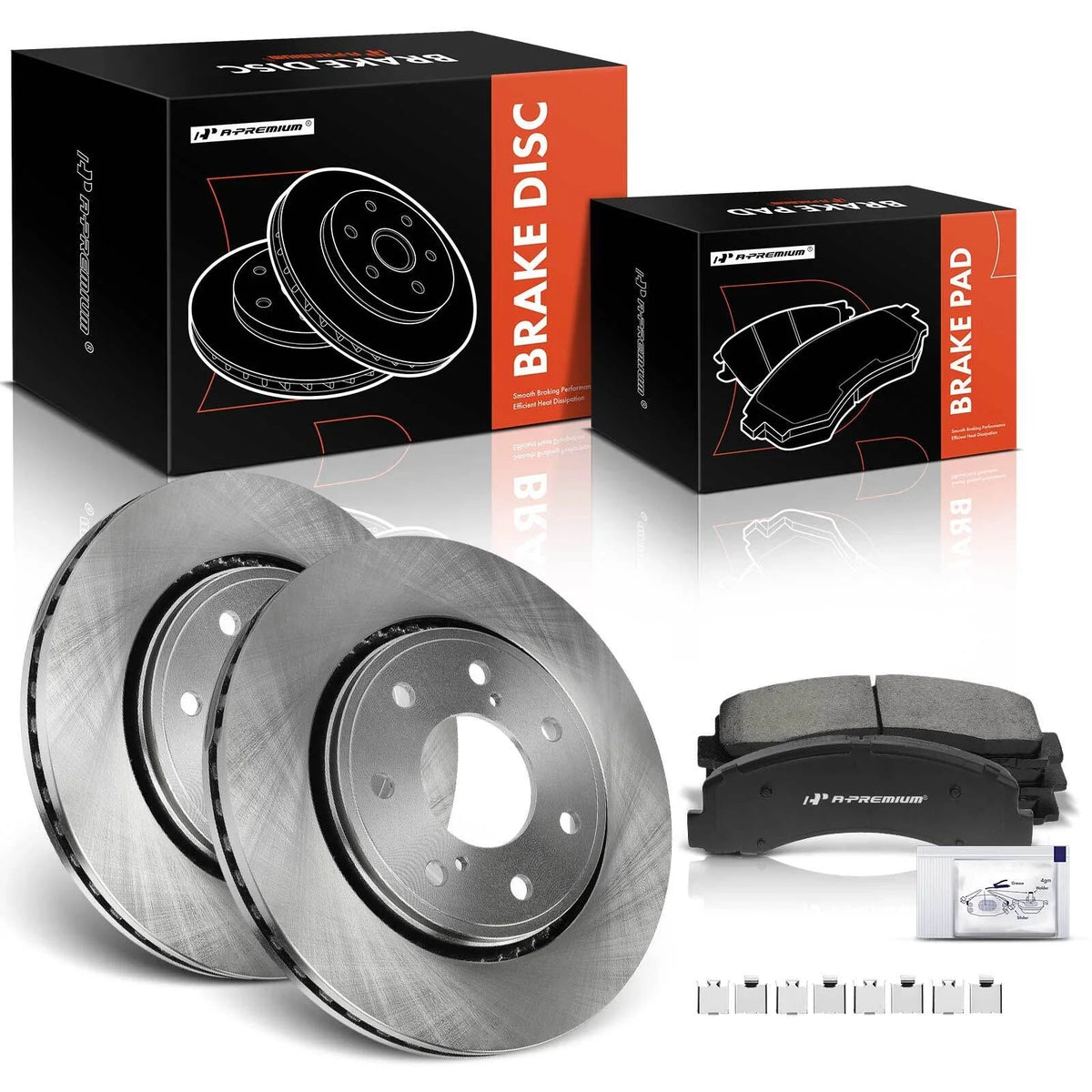 Front Disc Brake Rotors & Ceramic Pads for Ford F-150 (2010–2017)