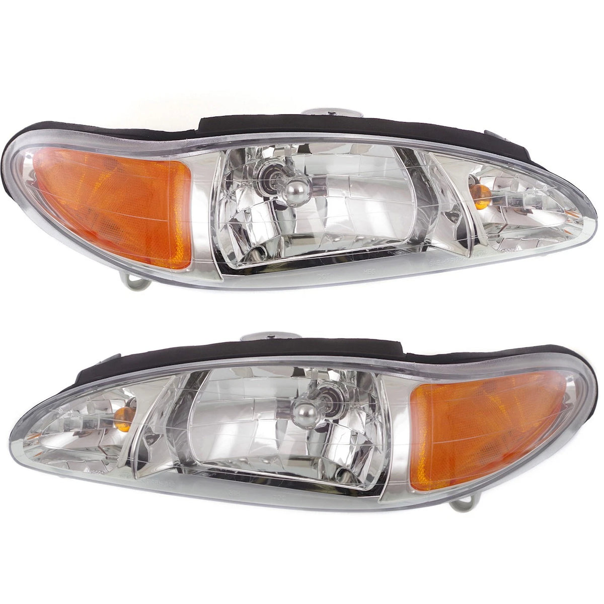 Set of 2 Halogen Headlights for Ford Escort (1997–2002) w/ Bulbs