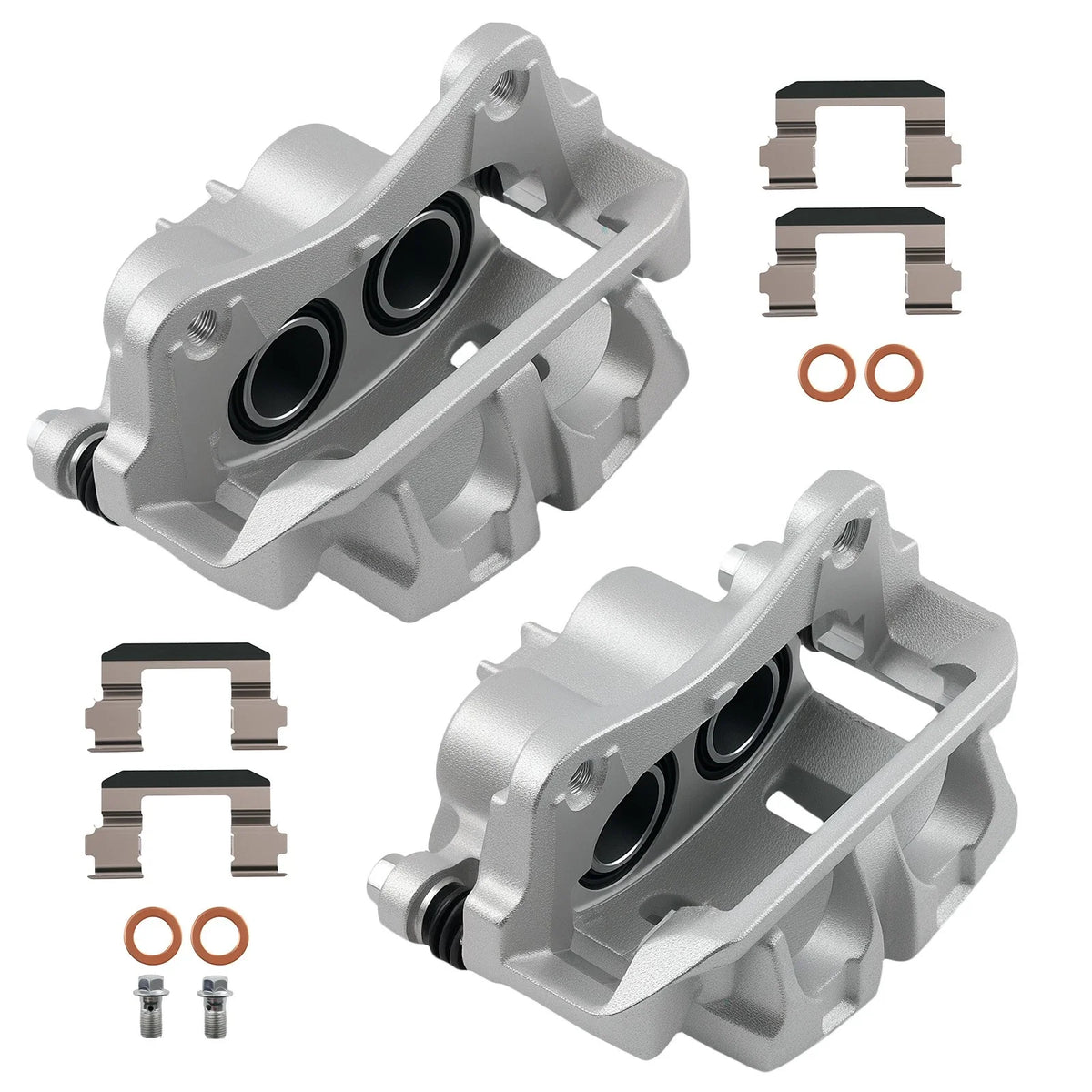 Front Disc Brake Caliper Set w/Bracket for TL Acura (2009-2014)