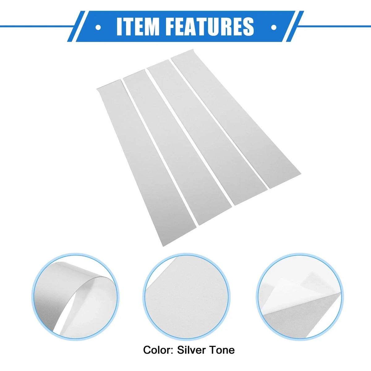 Set of 4 Pillar Door Window Trim Covers - Dodge Ram 1500 (2009-2010)