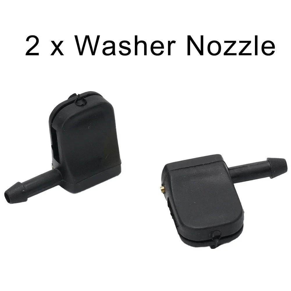 2X Front Windshield Washer Nozzles Jet Spray for Van Trunk