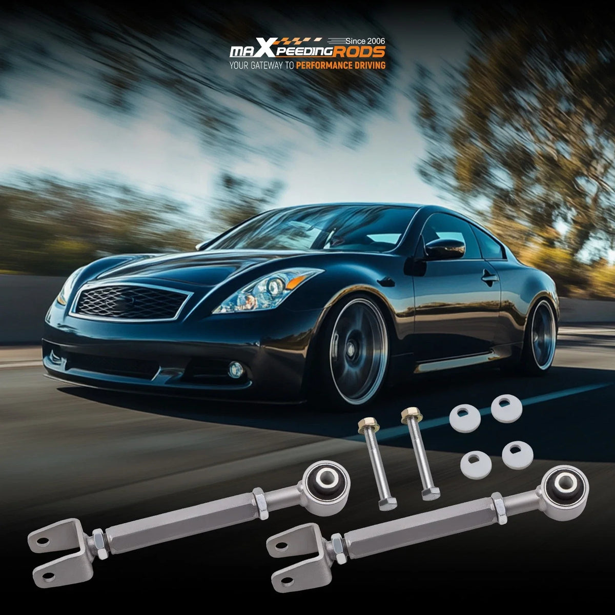 Adjustable Rear Camber Arms Kit for Nissan 370Z (2009–2016) Infiniti G35 G37 M35