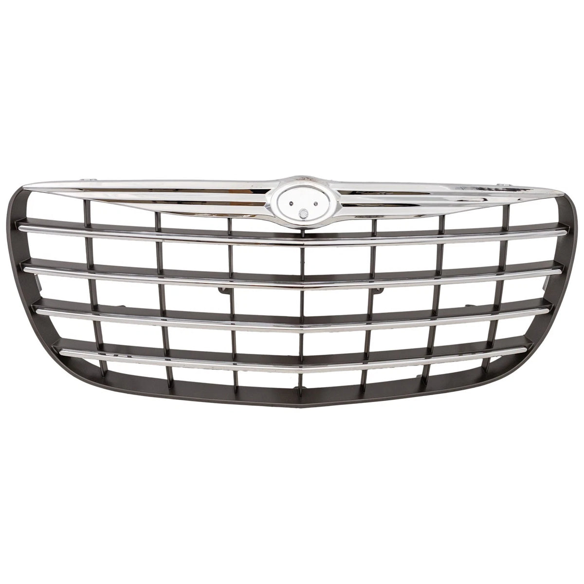 Grille for GMC Envoy (2002–2009) w/ Chrome Molding, Black Shell, Chrome Insert