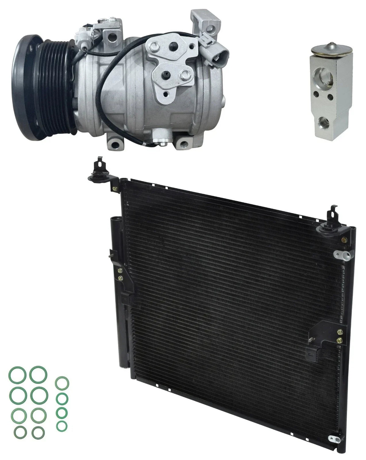 A C Compressor Kit with Condenser for Toyota FJ Cruiser (2012–2014)