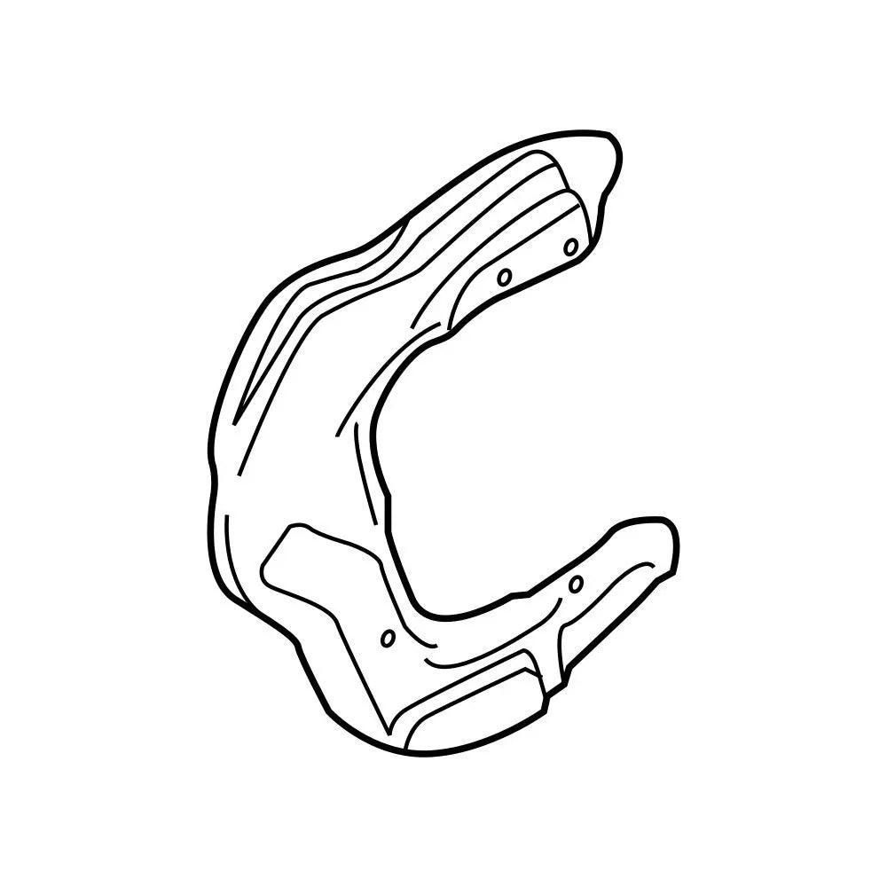 Genuine OEM Brake Dust Shield for BMW (34112284744)