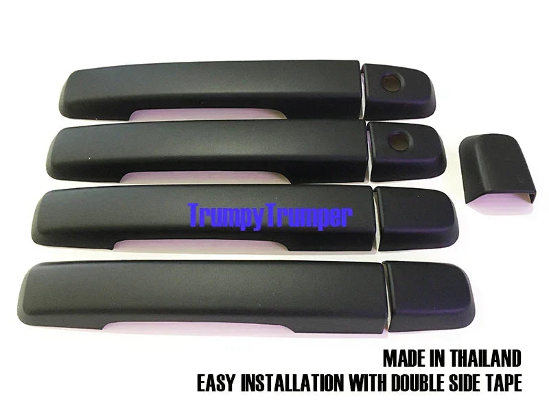 Matte Black Trim for Door Handle Covers Isuzu D-Max MU-X (2012-2019)
