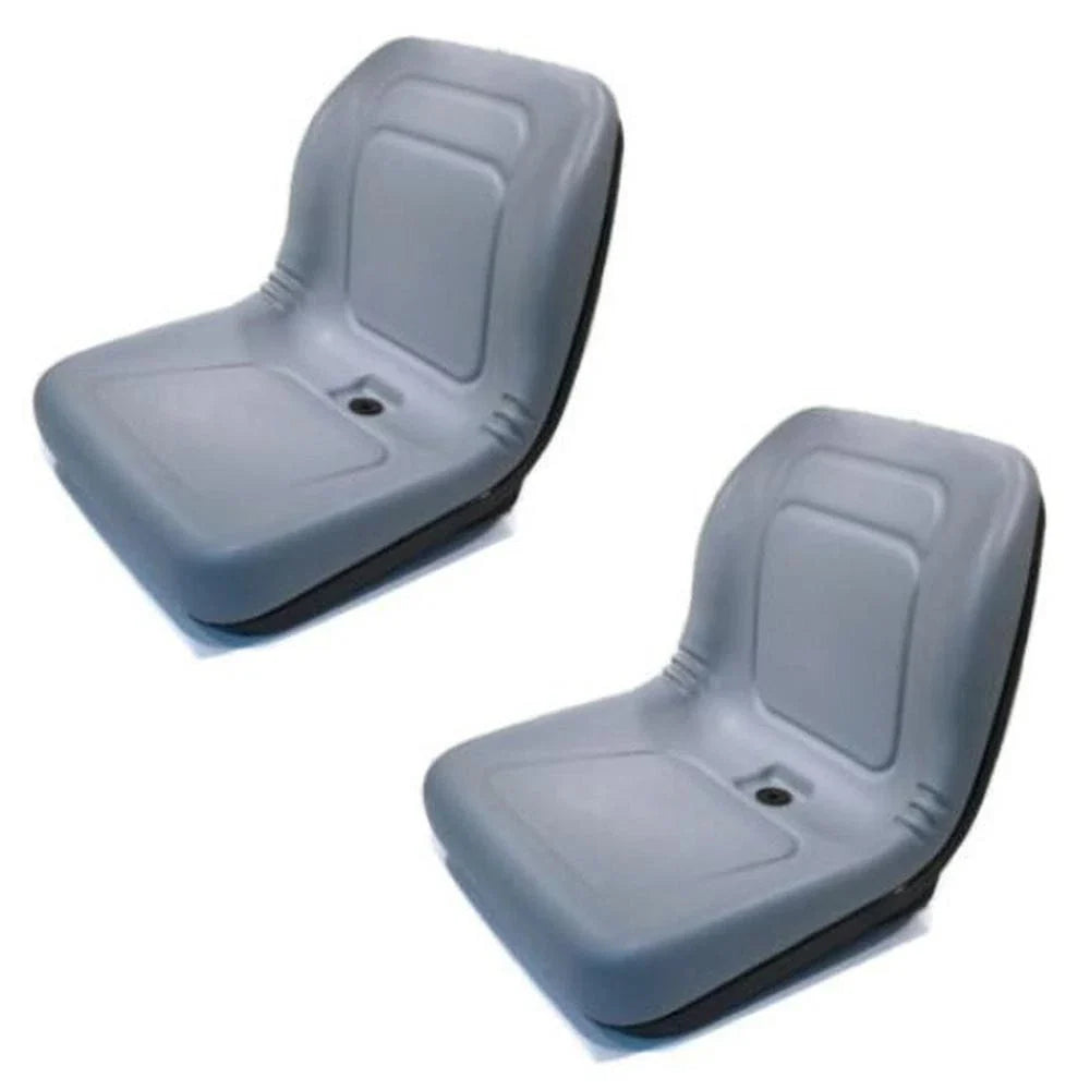 2X Grey High Back Seats for John Deere Gator (Fits Many Models)
