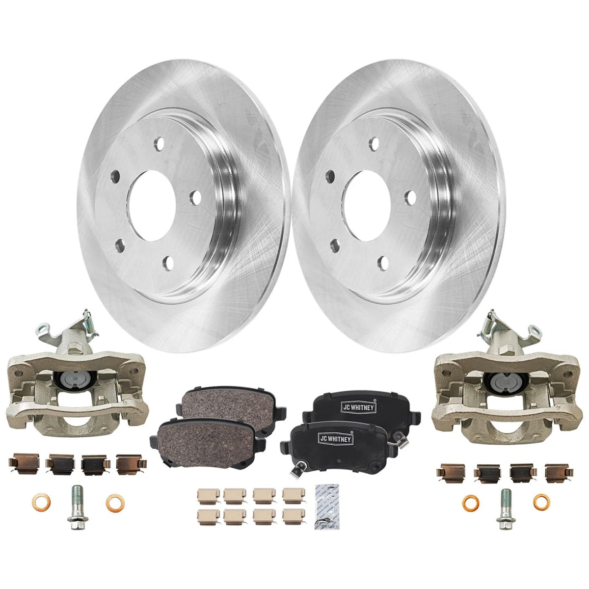 2X Rear Brake Kit with Calipers for Dodge Journey (2009–2012)