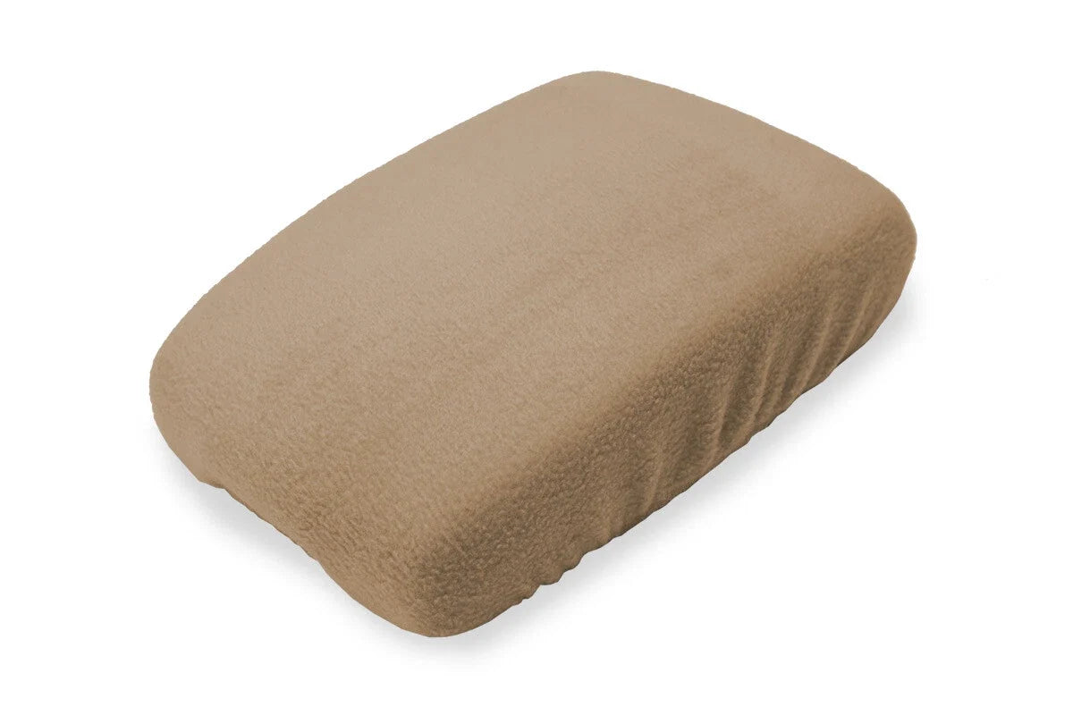 Console Lid Armrest Cover for Infiniti FX35 (2009–2012) Beige Fleece