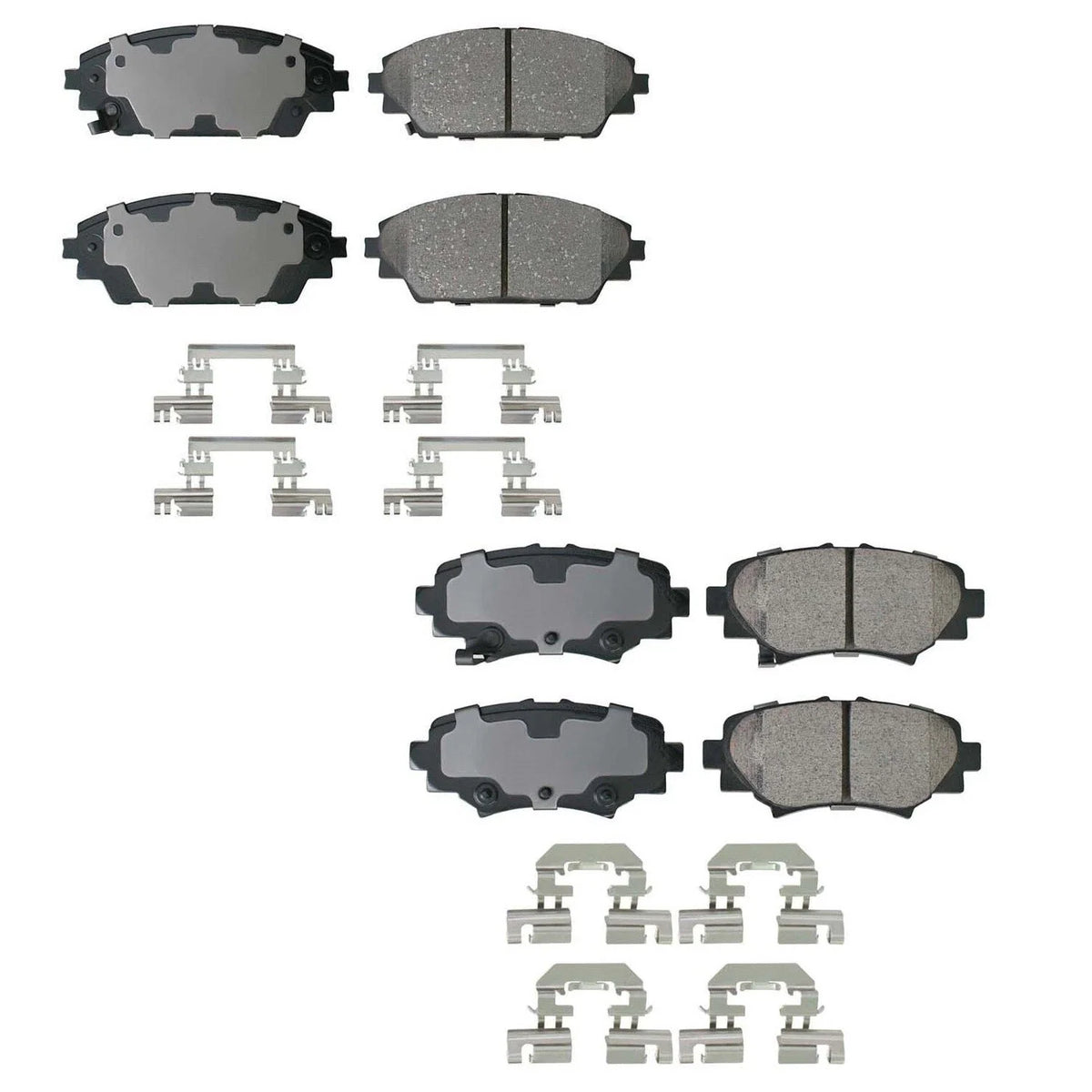 Set of 4 Akebono ProACT Ceramic Brake Pads for Mazda 3 (2004–2023)
