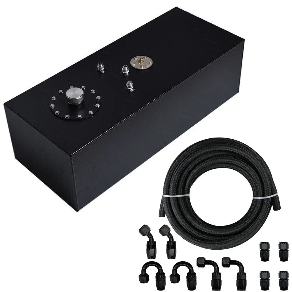 15 Gallon Fuel Cell Gas Tank (Aluminum) for Racing with Cap & Sender
