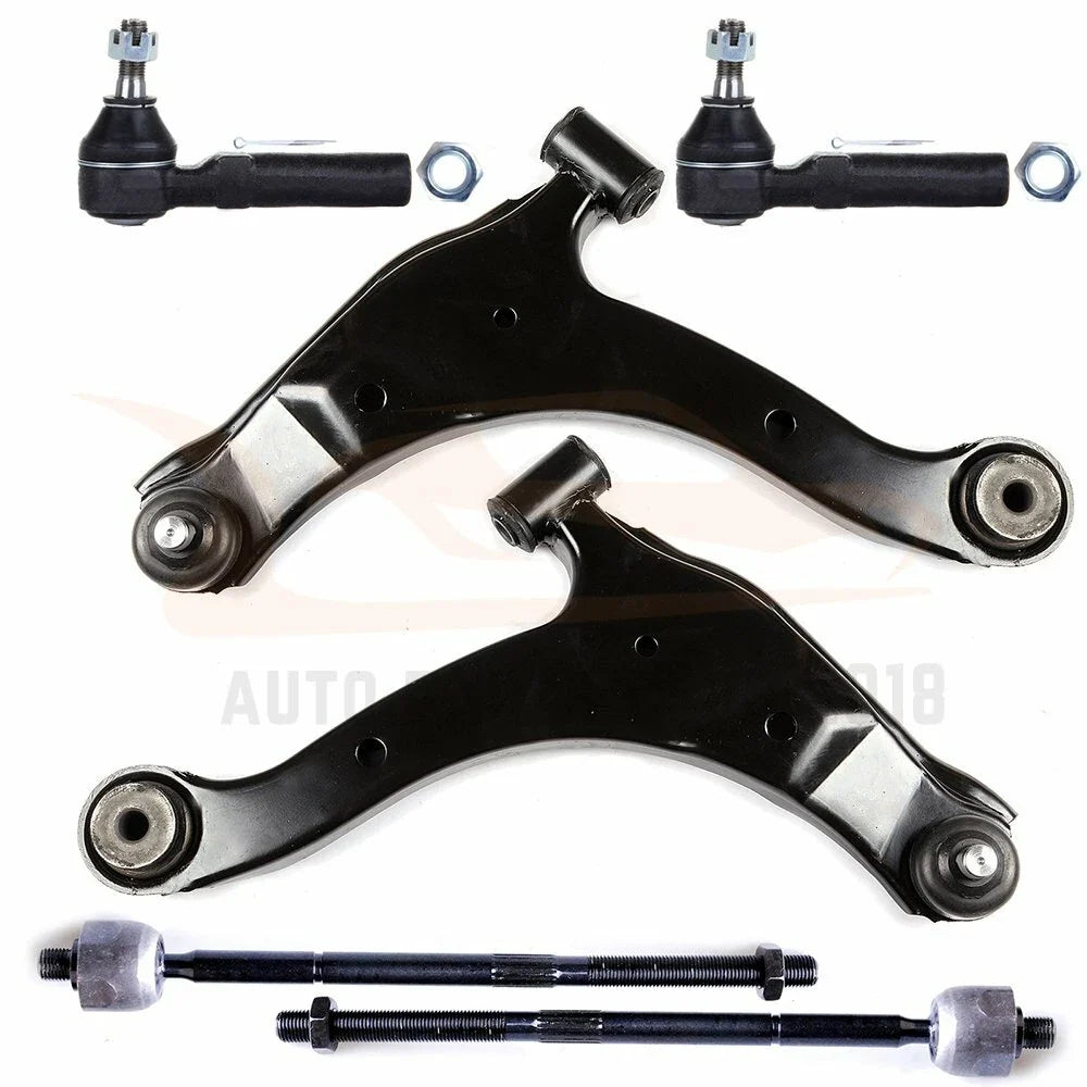 Set of 6 Tie Rod Links and Front Lower Control Arms for PT Cruiser 01-10
