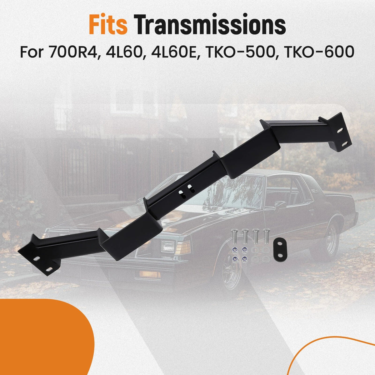 Double-Hump Transmission Crossmember for Chevy Monte G-Body (78-88)