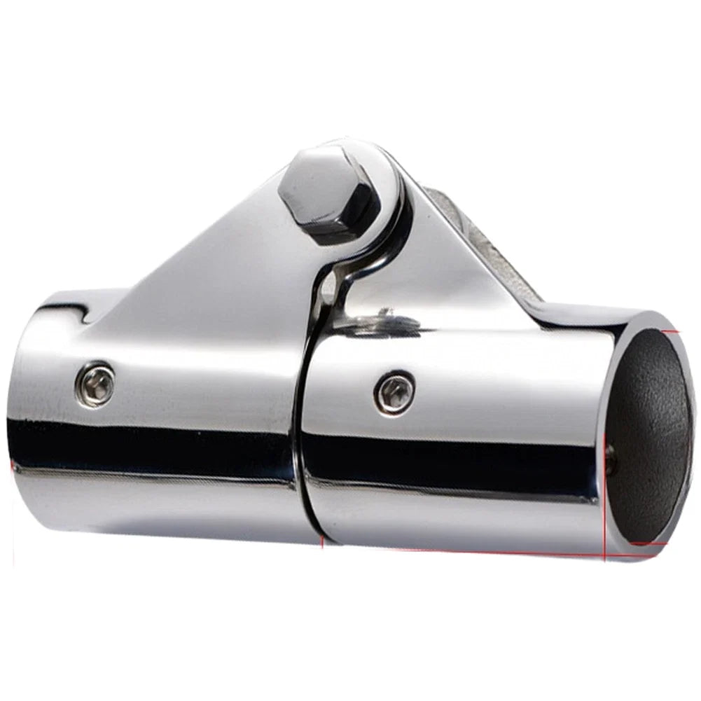 Boat Rail Fitting 22/25mm Folding Swivel Tube Connector 316 SS for Yacht