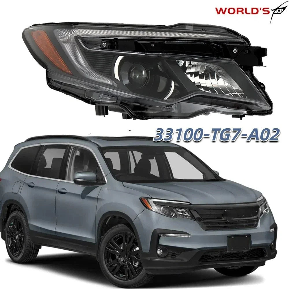 Passenger Headlight for Honda Pilot, Ridgeline (2016–2020) Halogen