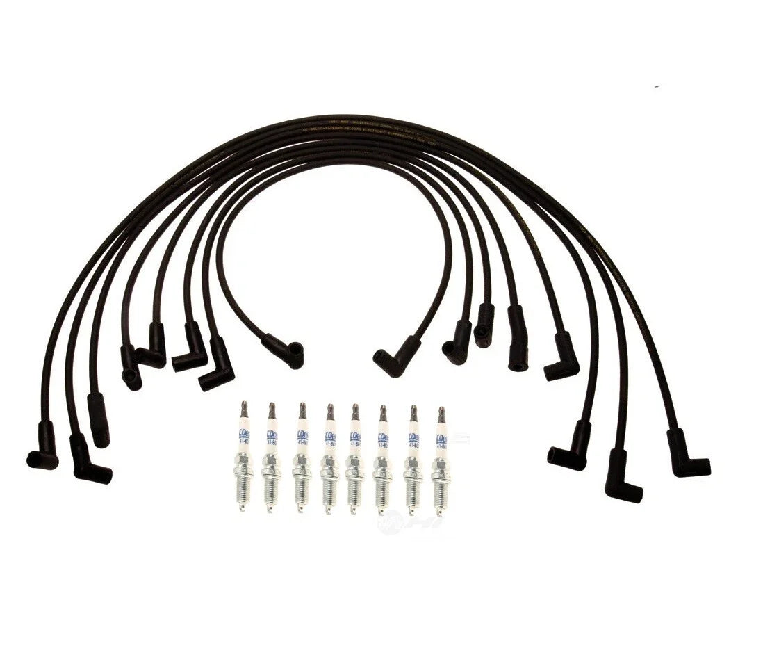 Ignition Wire Set & 8 ACDelco Platinum Spark Plugs for Chevy 5.7 (VIN 8)