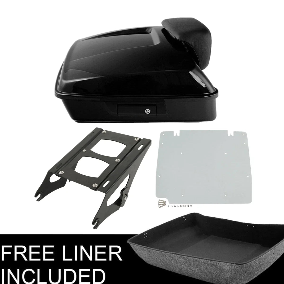 Chopped Trunk Mount Rack for Harley Touring (2014-2025) Base Plate