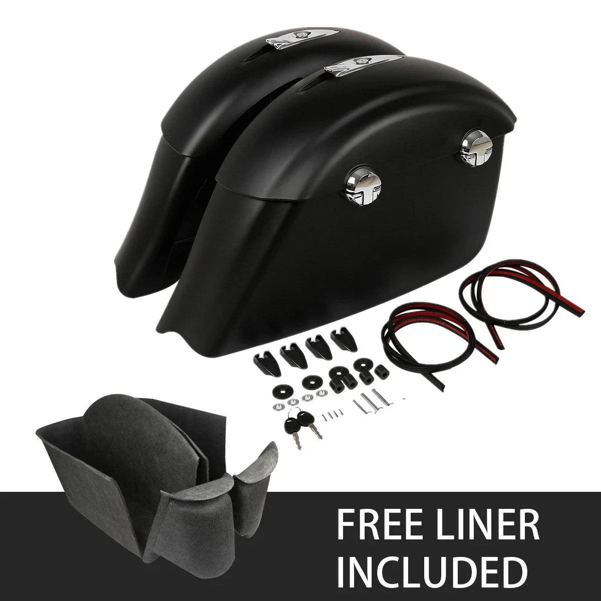 Saddlebag Carpet Liner with Electronic Latch for Indian Chieftain 2014-2018