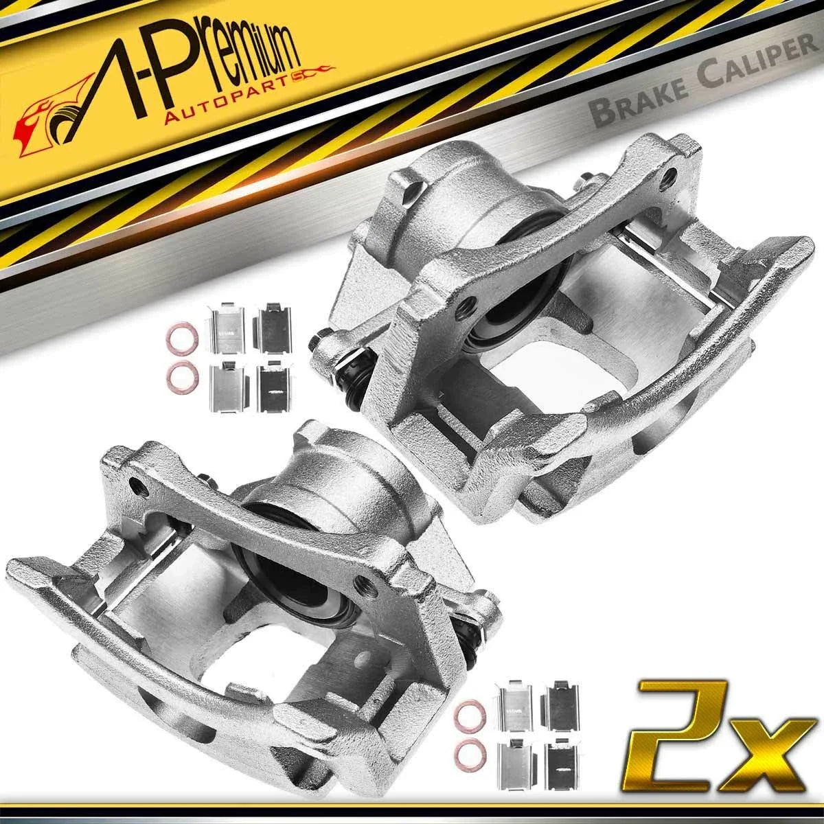 Pair Front Brake Calipers for Buick Rendezvous, Pontiac Aztek (2002–2007)