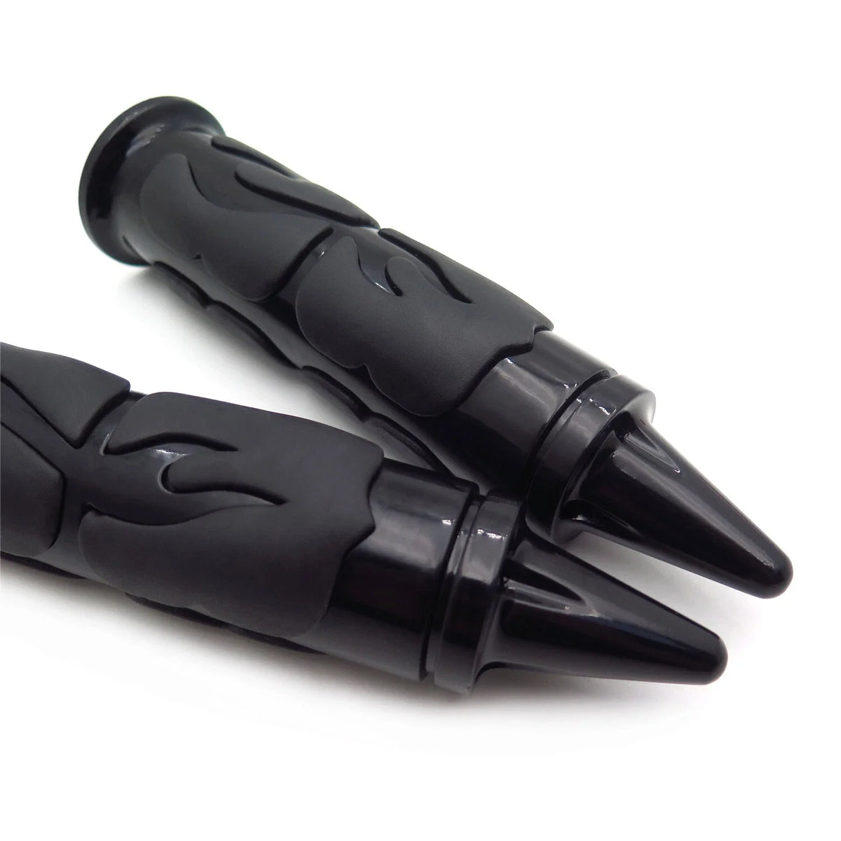 Flame Spike Hand Grips (7/8") for Honda Suzuki Kawasaki Yamaha - 1 Pair