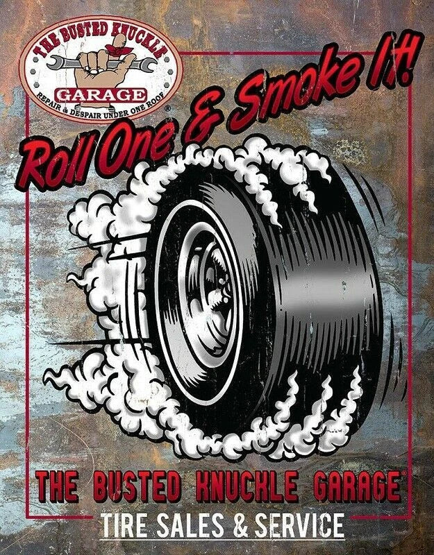 Tin Sign for Busted Knuckle Garage (2557)