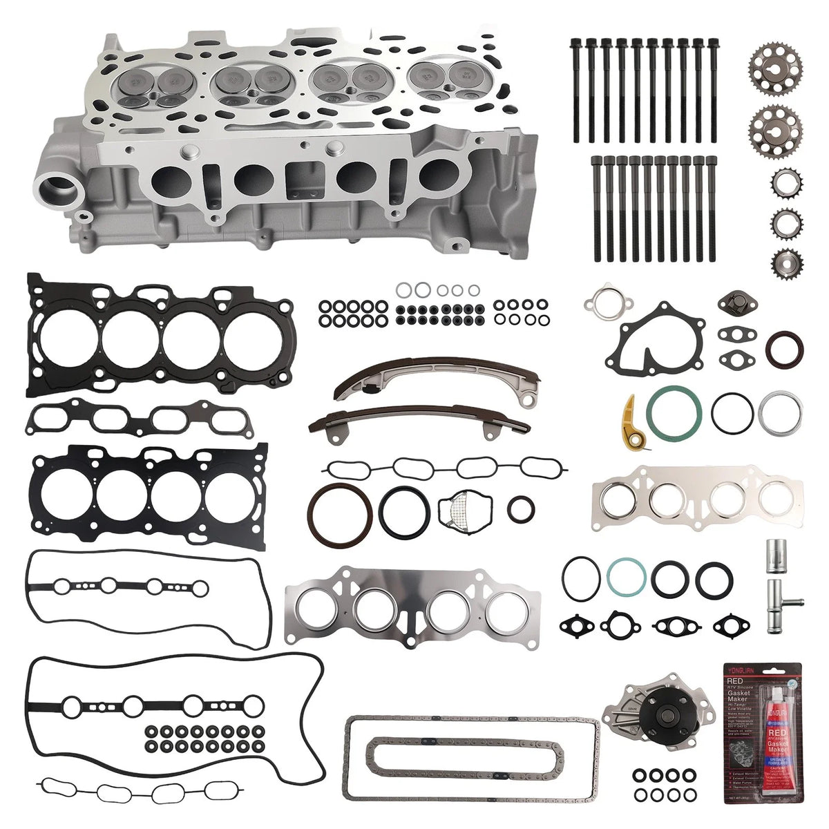 Water Oil Pump & Timing Chain Gasket Set for Toyota Camry RAV4 2002-2011