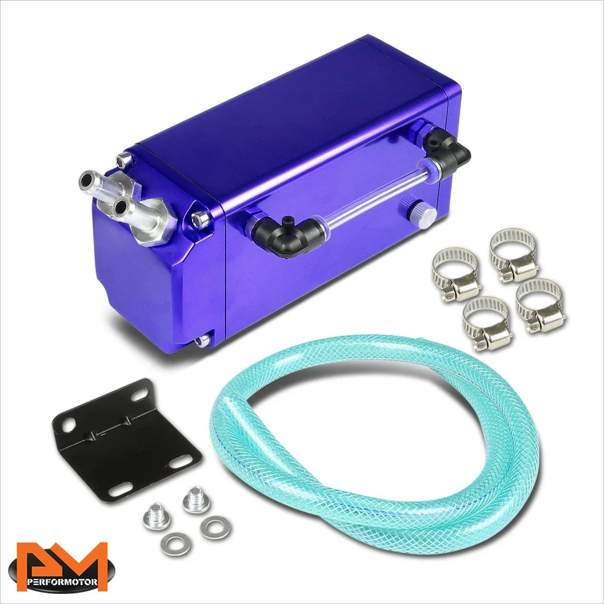 Square Style Billet Aluminum Oil Catch Reservoir Tank for Racing