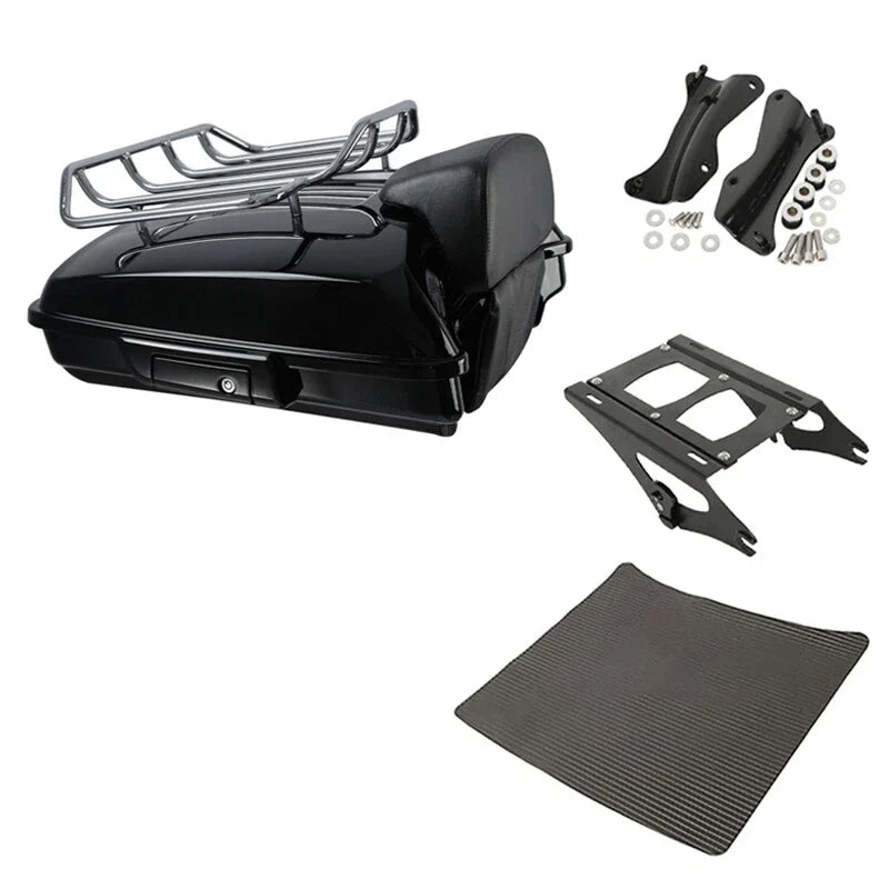 Trunk Backrest Mount Rack Kit for Black Razor - Harley Touring 2014-2026